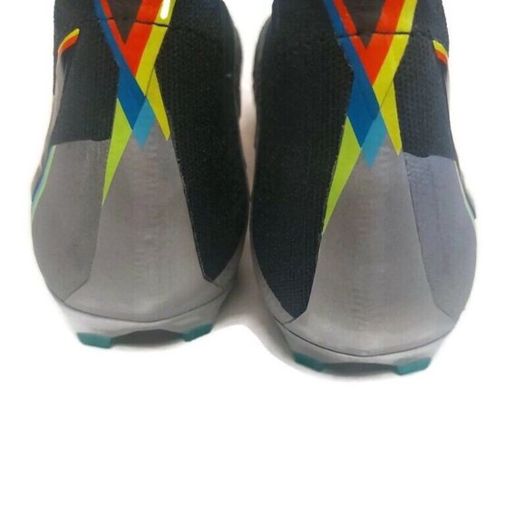 Adidas Predator Edge+ FG Firm Ground Soccer Shoes Mens 13 Metallic Silver Black - Picture 8 of 10